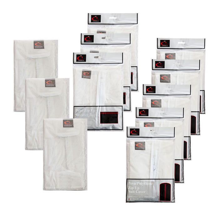 Peva Anti-Moth Storage Bundle B - Suit Covers, Shirt & Knitwear Storage Bags