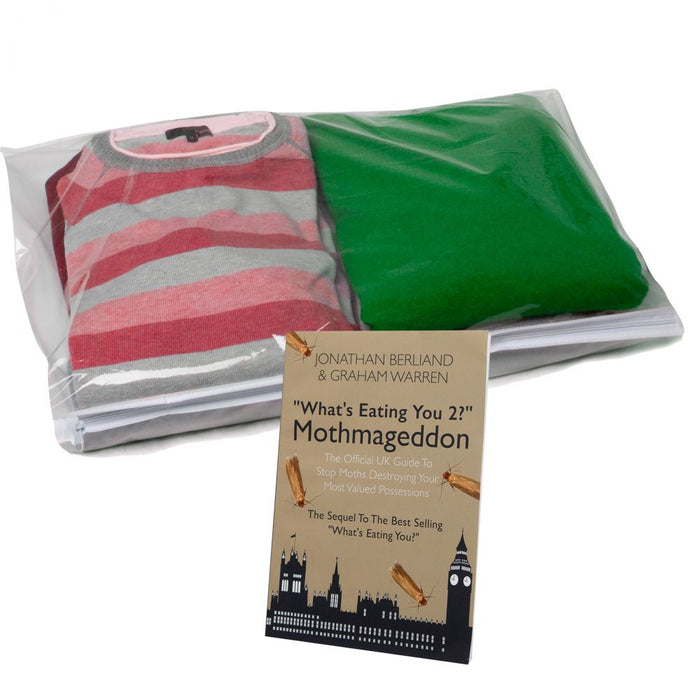 Peva Anti-Moth Storage Bundle K - Sweater Storage Bag & Moth Book