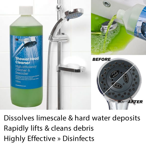 Shower Head Cleaner - High Efficiency Cleaner & Descaler (1L)