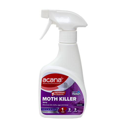 Carpet and Fabric Moth Killer and Freshener Spray Acana 500ml Lavender  Fragrance